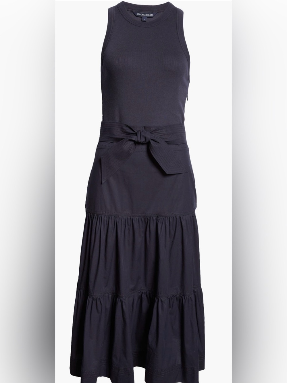 Veronica Beard Austyn Belted Sleeveless Dress - Picture 5 of 11